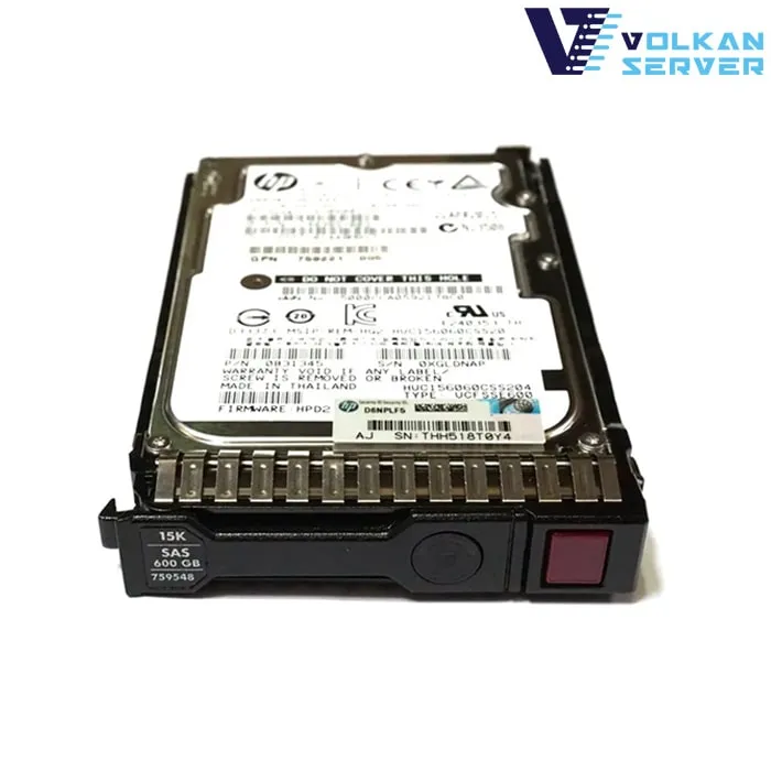 هارد سرور اچ پی 600GB 12G SAS 15K Bulk