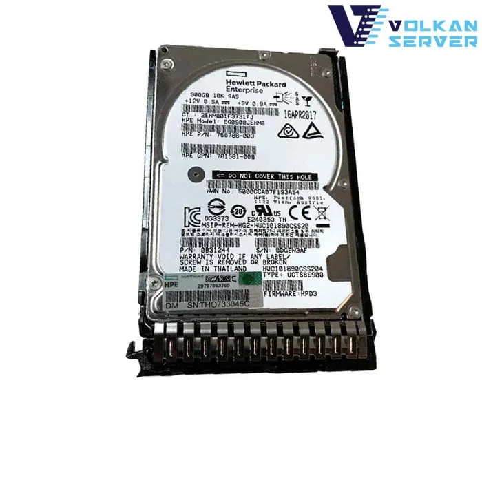 هارد سرور اچ پی 900GB 12G SAS 10K Retial