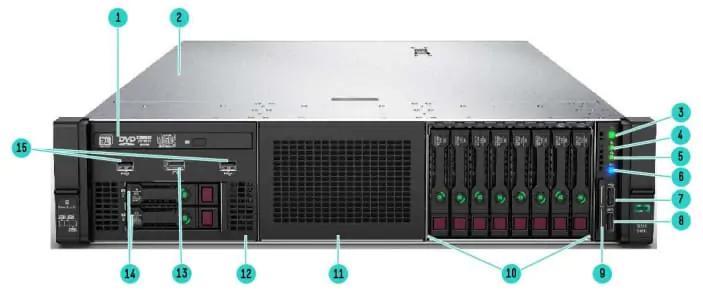 نمای جلویی سرور HPE ProLiant DL560 Gen10