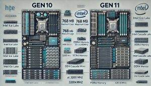 مقایسه سرورهای اچ پی HPE نسل ۱۰ و ۱۱