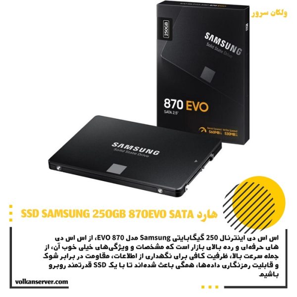 اس اس دی SSD SAMSUNG 250GB 870EVO SATA