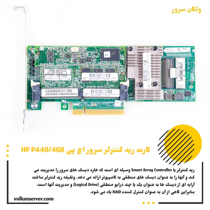 کارت رید کنترلر HPE P440/4GB