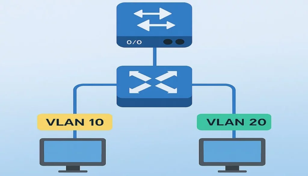 پیکربندی VLAN در سوئیچ و روتر سیسکو به زبان ساده + مثال عملی