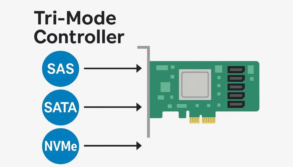 همه چیز درباره کنترلر Tri-Mode و کاربرد آن در سرورهای hp