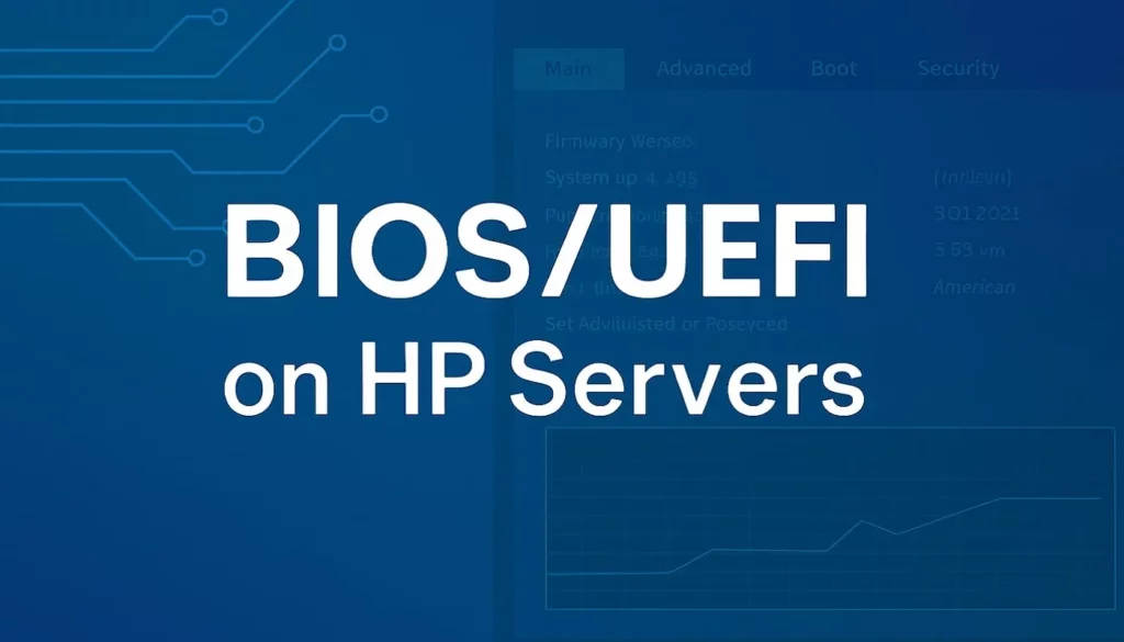 معرفی کامل BIOS/UEFI در سرورهای HP و نحوه تنظیم آن