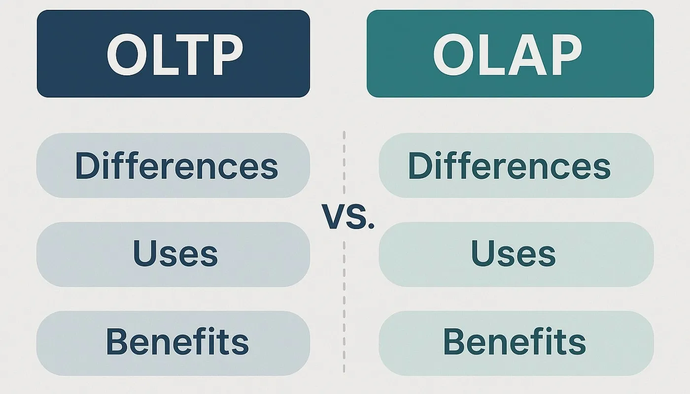 مقایسه کامل OLTP و OLAP: تفاوت‌ها، کاربردها و مزایا