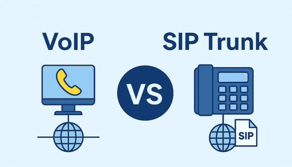 تفاوت ویپ (VoIP) و سیپ ترانک؛ کدام مناسب کسب‌وکار شماست؟