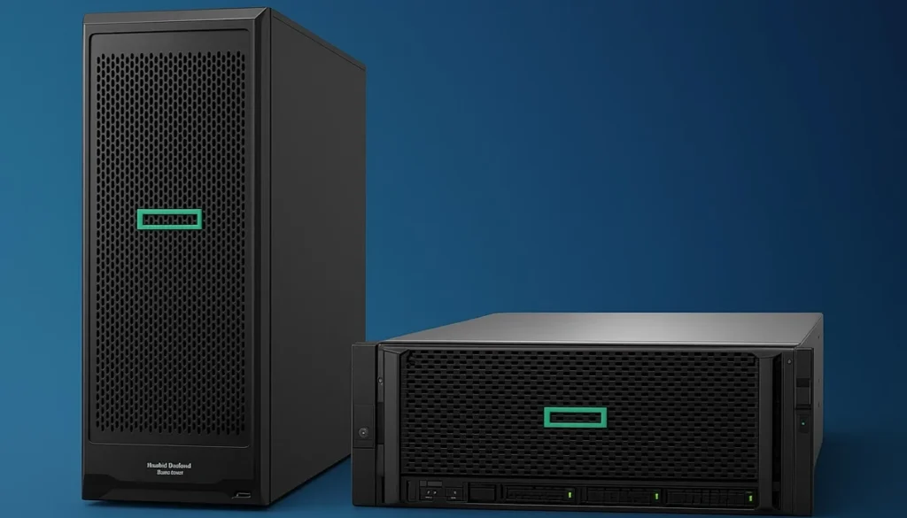 مقایسه سرور ایستاده و رک‌مونت HP | بررسی کامل سرورهای ML و DL