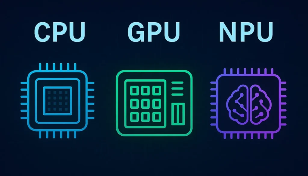 تفاوت‌های CPU، GPU و NPU در سیستم‌های محاسباتی مدرن