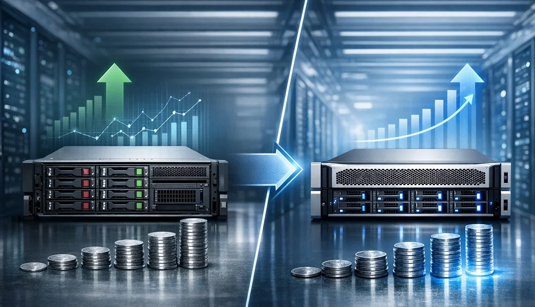 مقایسه ارتقاء سرور HP با خرید سرور جدید