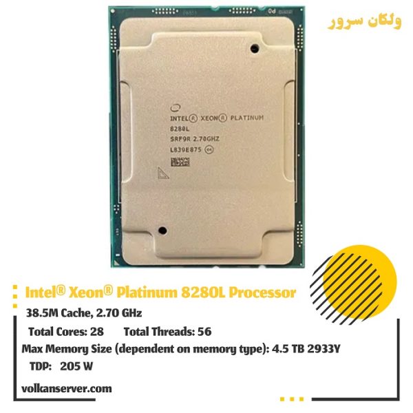 پردازنده سرور Intel Xeon Platinum 8280L