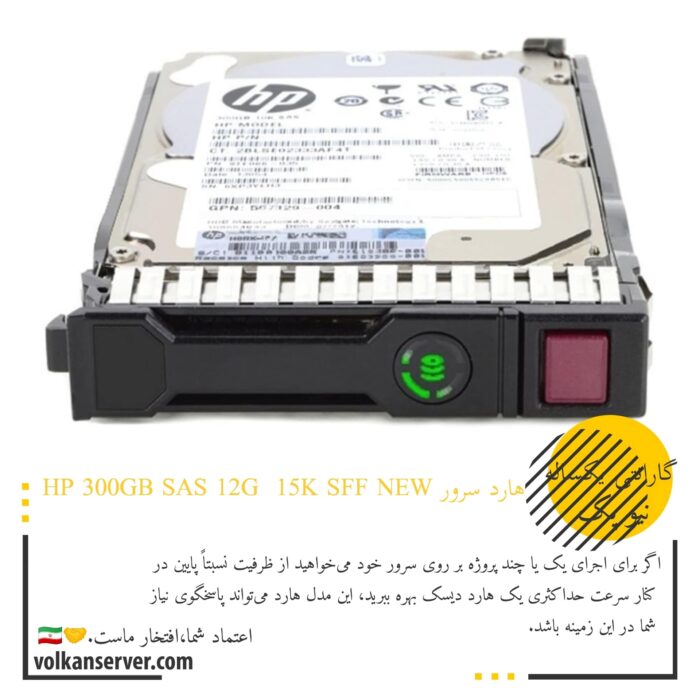 هارد سرور HDD 300GB 15K 12G NEW